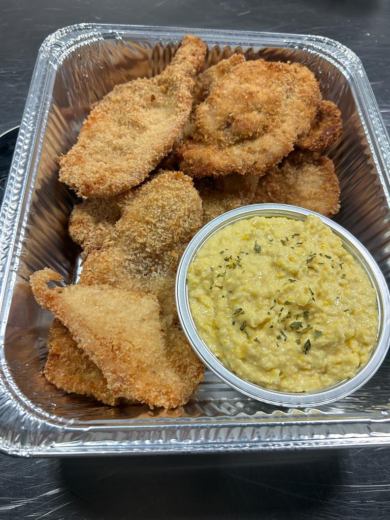Milanese Chicken with Corn Sauce family size